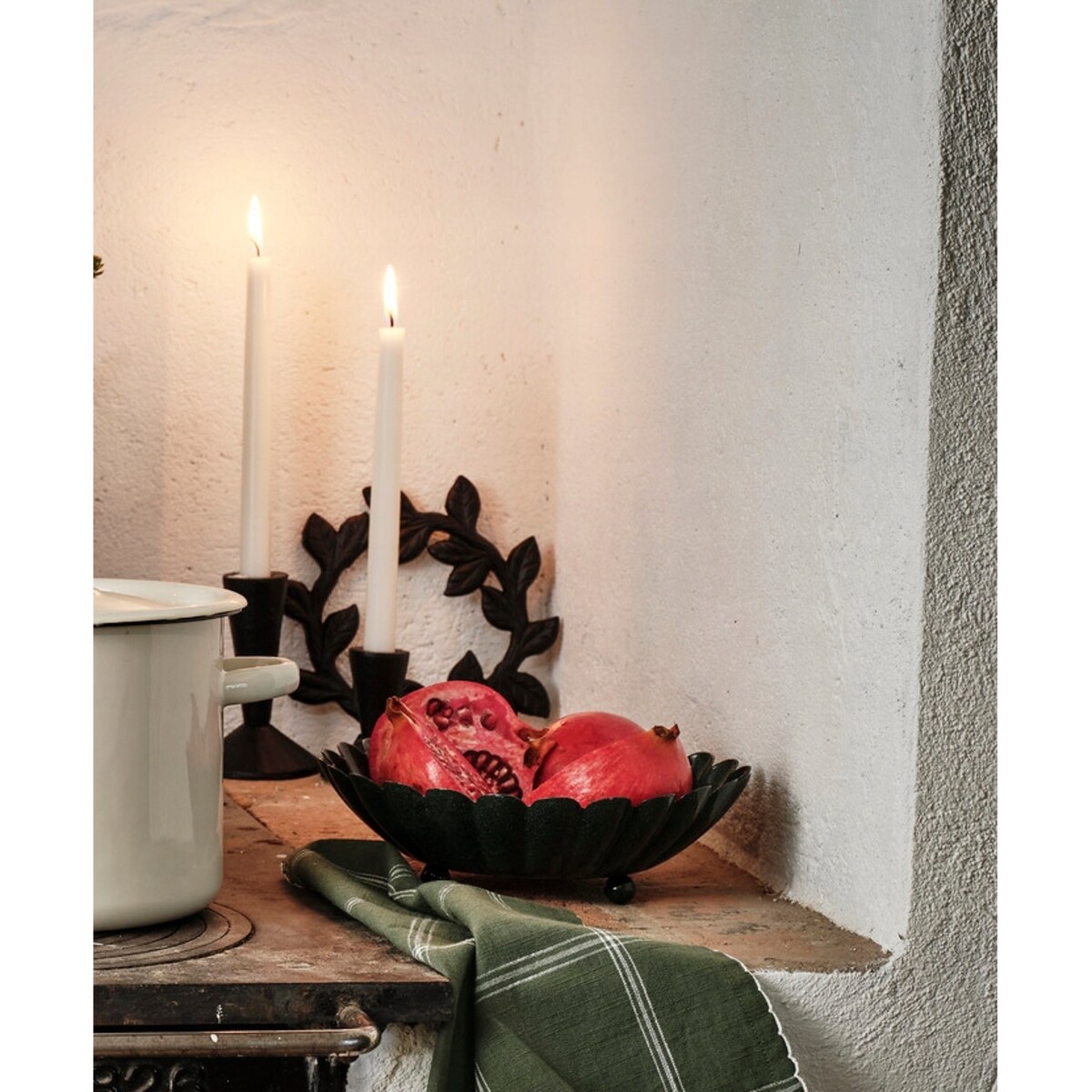 PATERA NA OWOCE OKRĄGŁA talerz do dekoracji ciasta tortu metalowy 21cm