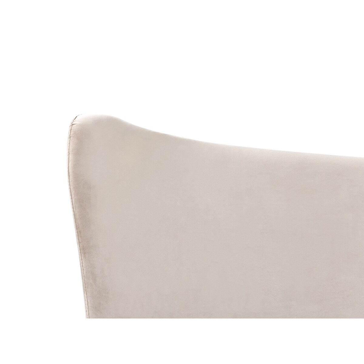 Łóżko welurowe 160 x 200 cm beżowoszare CHALEIX