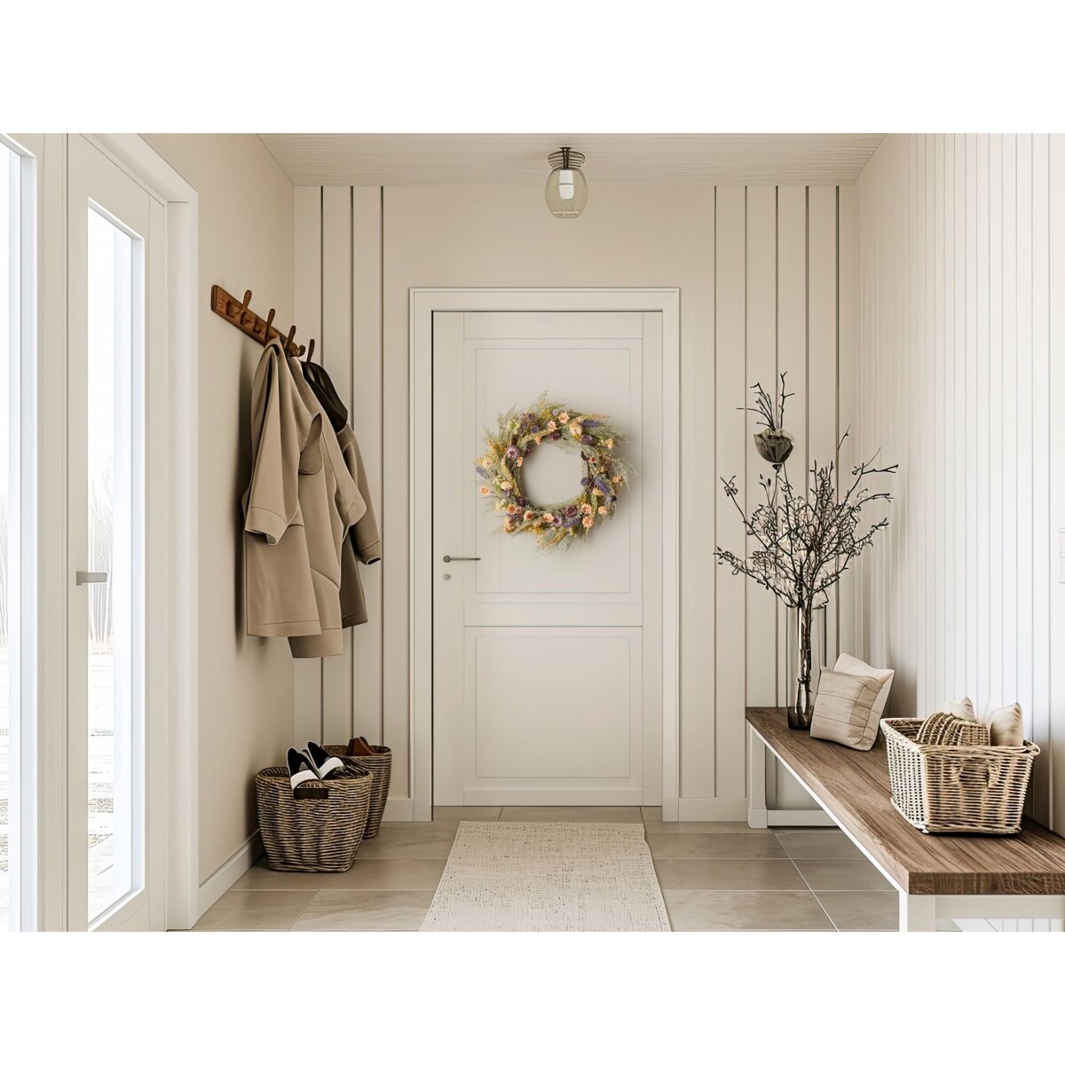 Wieniec dekoracyjny 45 cm zielony CAMRUN