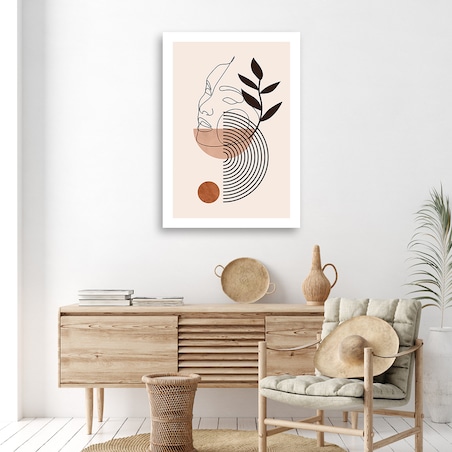 Obraz na płótnie, Twarz kobiety boho