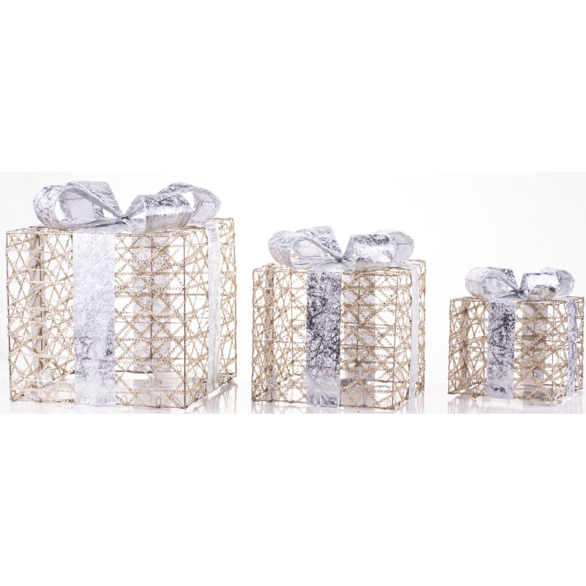 Pudełka 3 szt. świecące GABISO