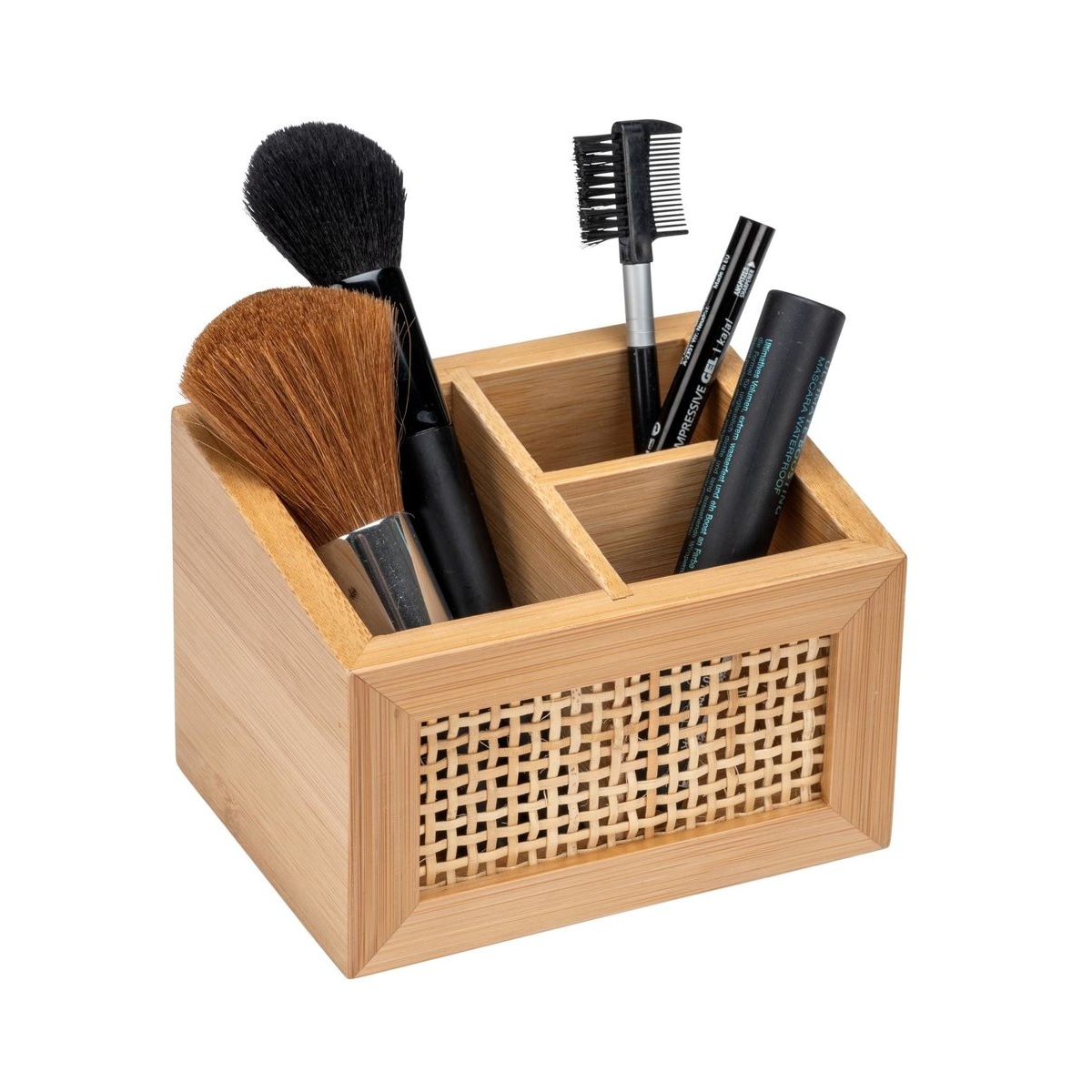 Uniwersalny pojemnik ALLEGRE BAMBOO, 3 przegrody, bambus, WENKO