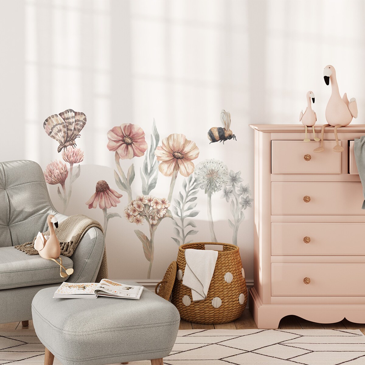 Naklejka na ścianę Polne Kwiaty 1