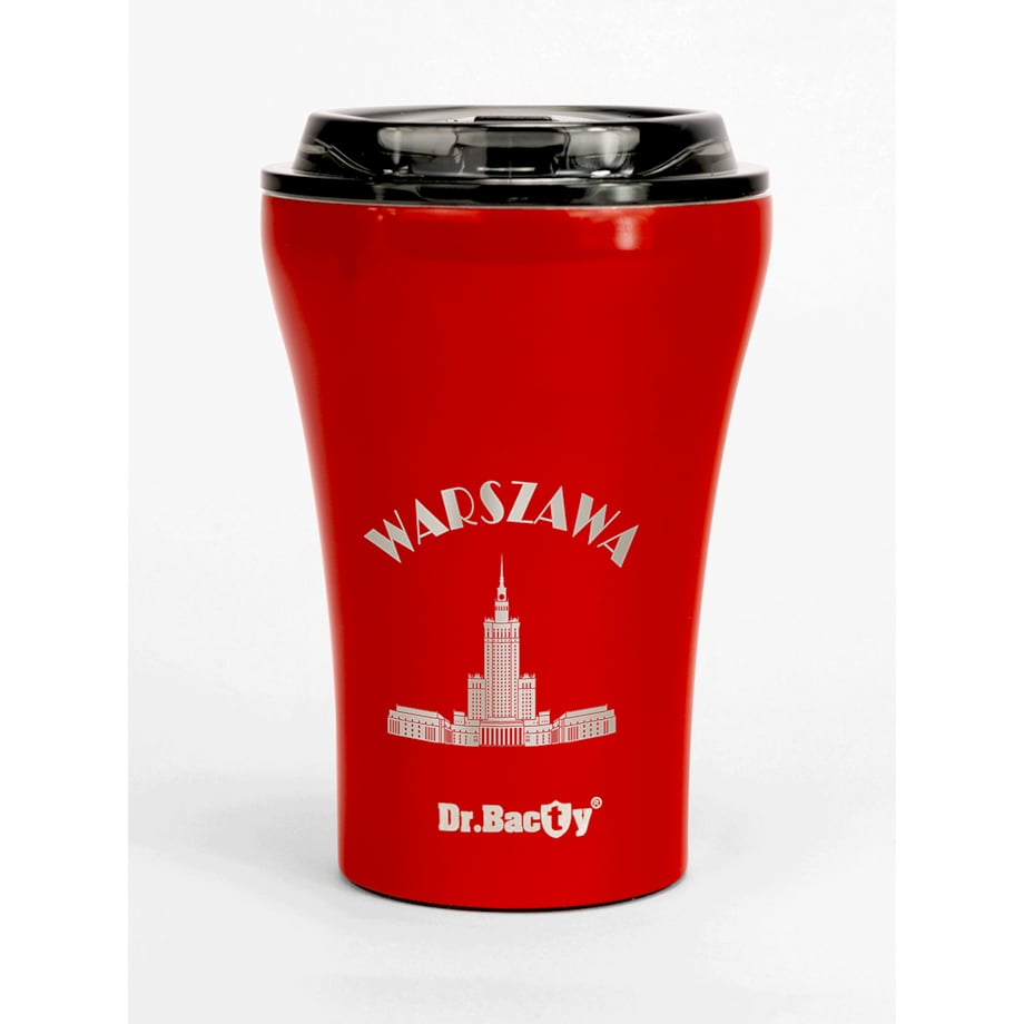 Kubek termiczny Dr.Bacty Apollo Warszawski - czerwony