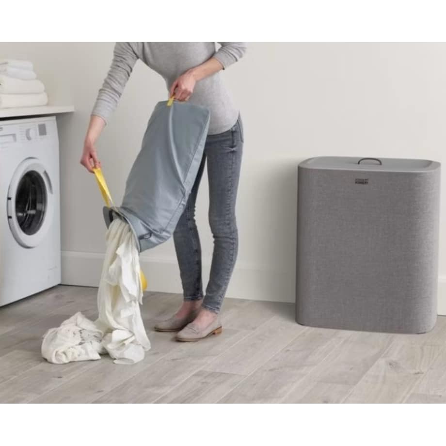 Kosz potrójny na pranie szary Tota Trio, 90 l, Joseph Joseph