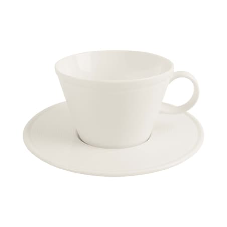 Elegancka filiżanka do espresso Porland Line 90 ml kremowa