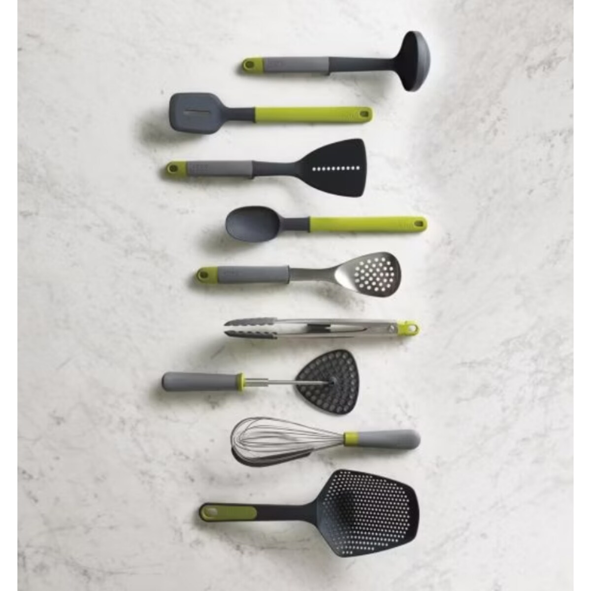 Składany tłuczek do ziemniaków grafitowo-zielony Delta, 30.5 x 10 x 3.3 cm, Joseph Joseph