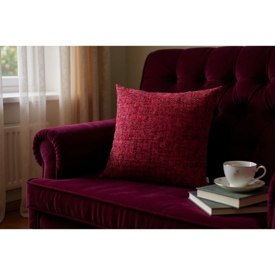 Bordowa Poduszka Dekoracyjna Stella 50x50