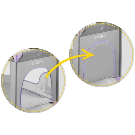 Łóżeczko turystyczne dla dziecka składane podróżne kojec Ricokids + materac + torba