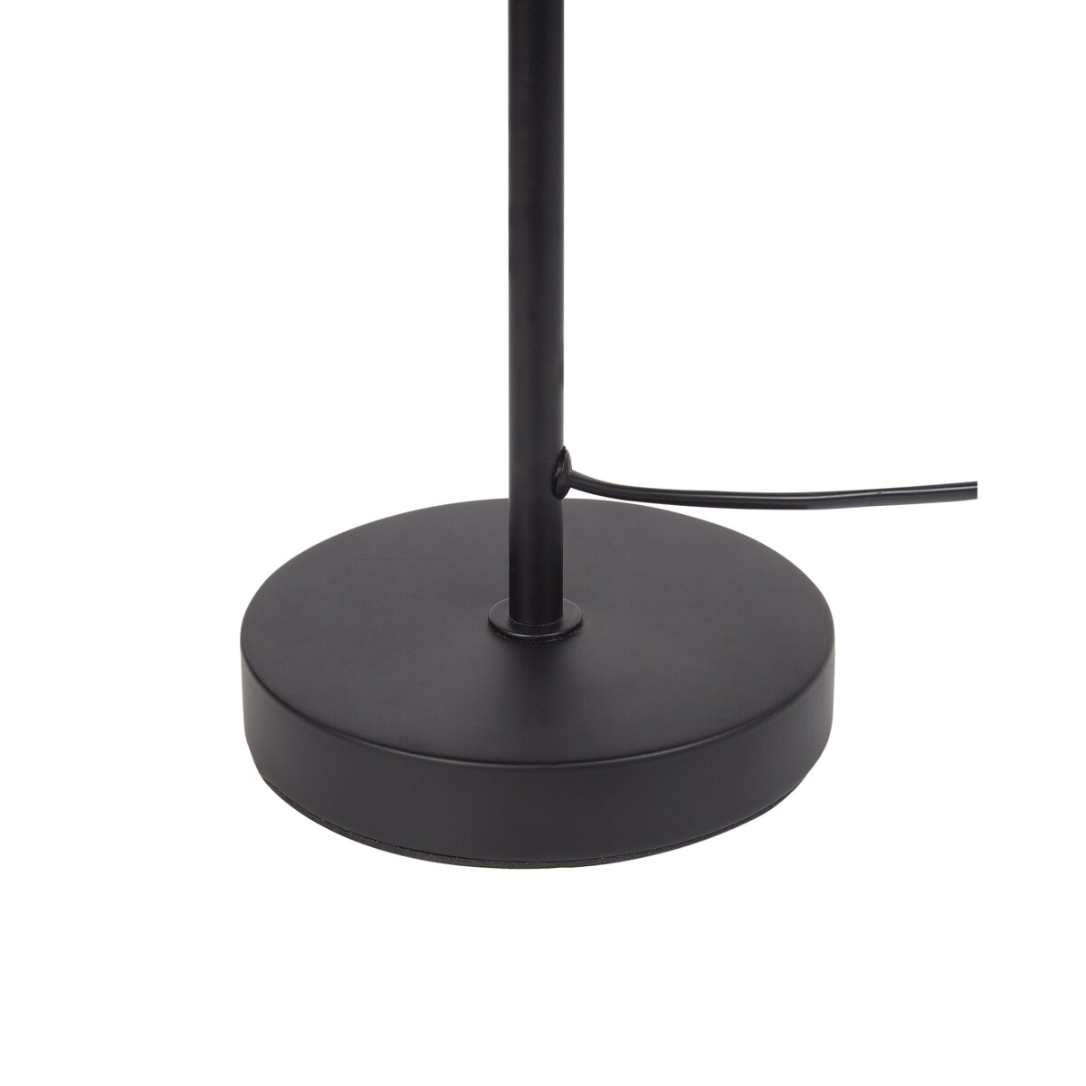 Lampa stołowa pleciona beżowa z czarnym MOMBA