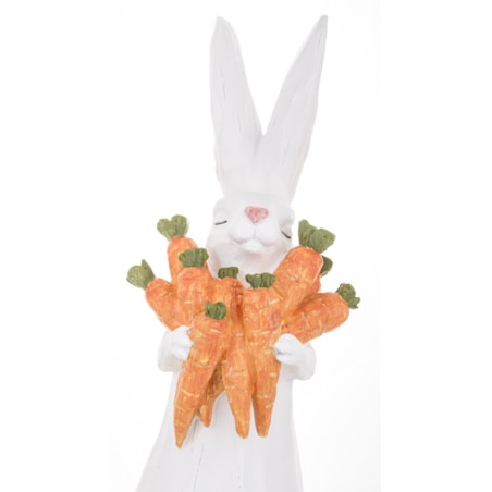 Dekoracja - króliczek z marchewkami 43x15x24 cm