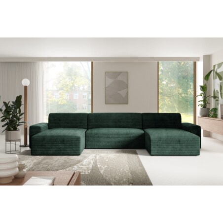 Narożnik COCO U z funkcją spania Kolor: TILIA 39