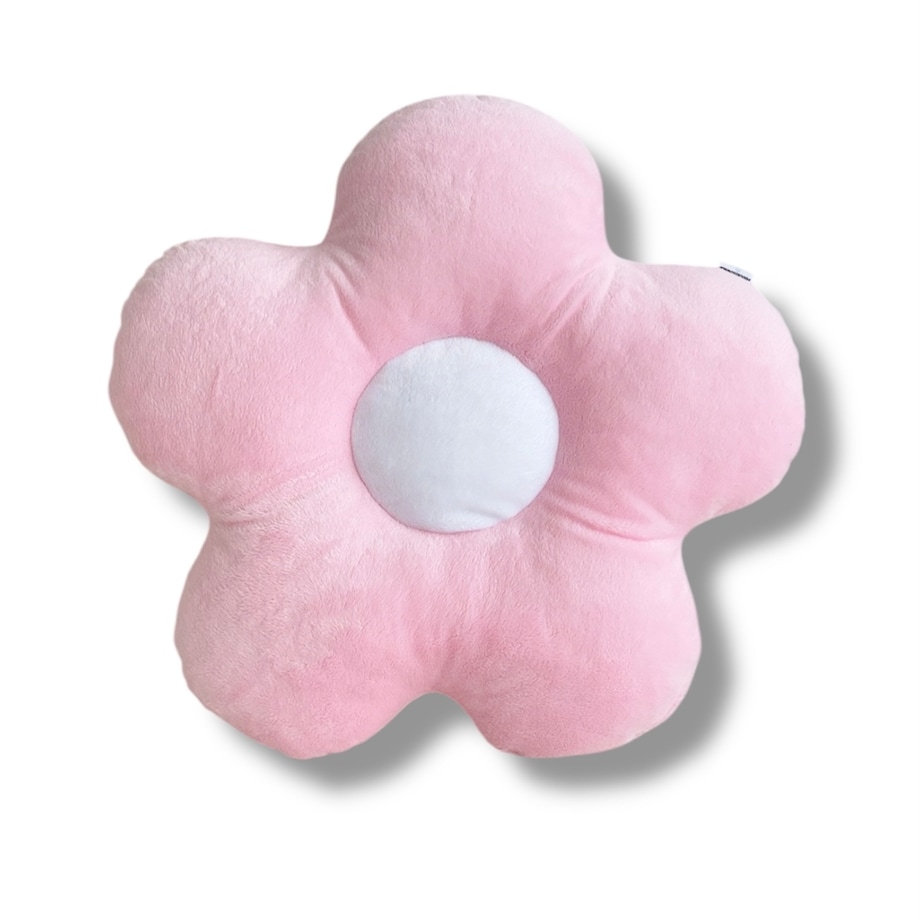 Poduszka kwiatek różowy minky