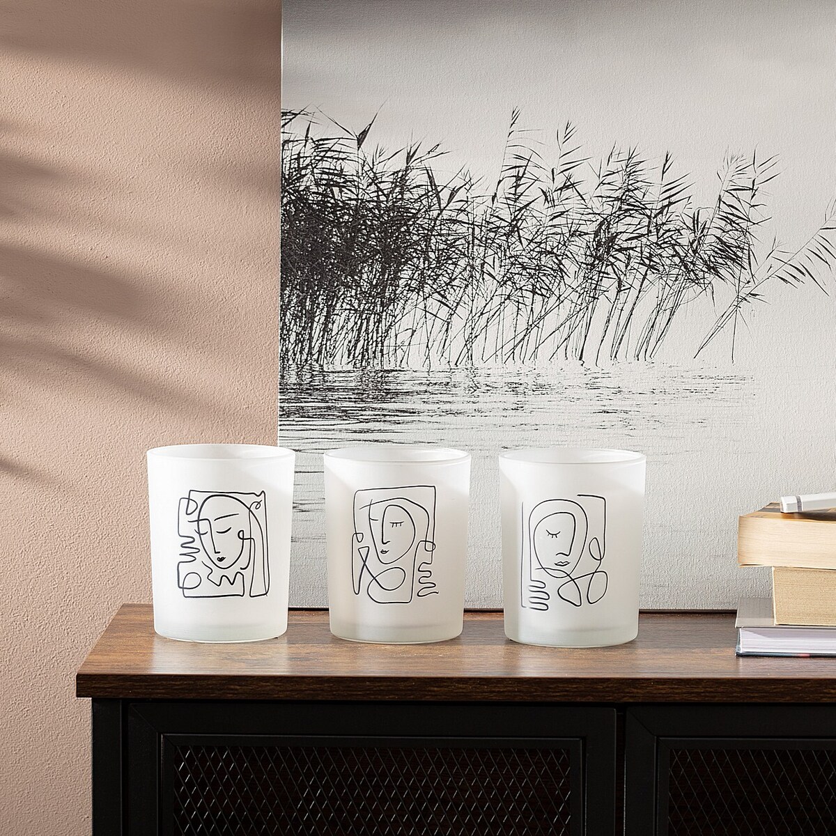 Świecznik Face II 13cm, ⌀10 x 13 cm