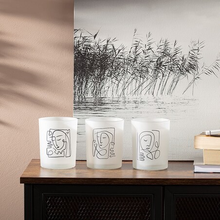 Świecznik Face II 13cm, ⌀10 x 13 cm