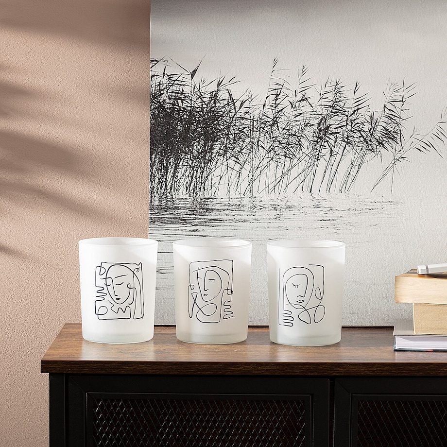 Świecznik Face II 13cm, ⌀10 x 13 cm