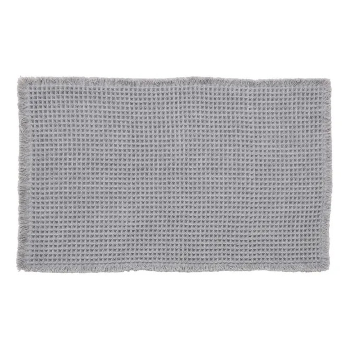 Dywanik łazienkowy, waflowy, 50 x 80 cm, szary
