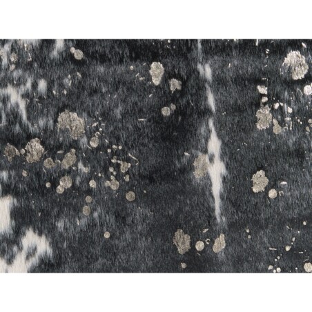 Dywan ekoskóra w łaty 150 x 200 cm czarno-biały BOGONG