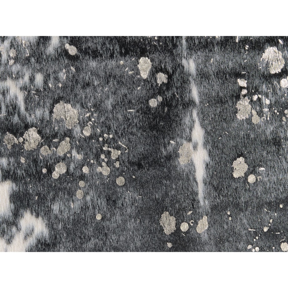Dywan ekoskóra w łaty 150 x 200 cm czarno-biały BOGONG