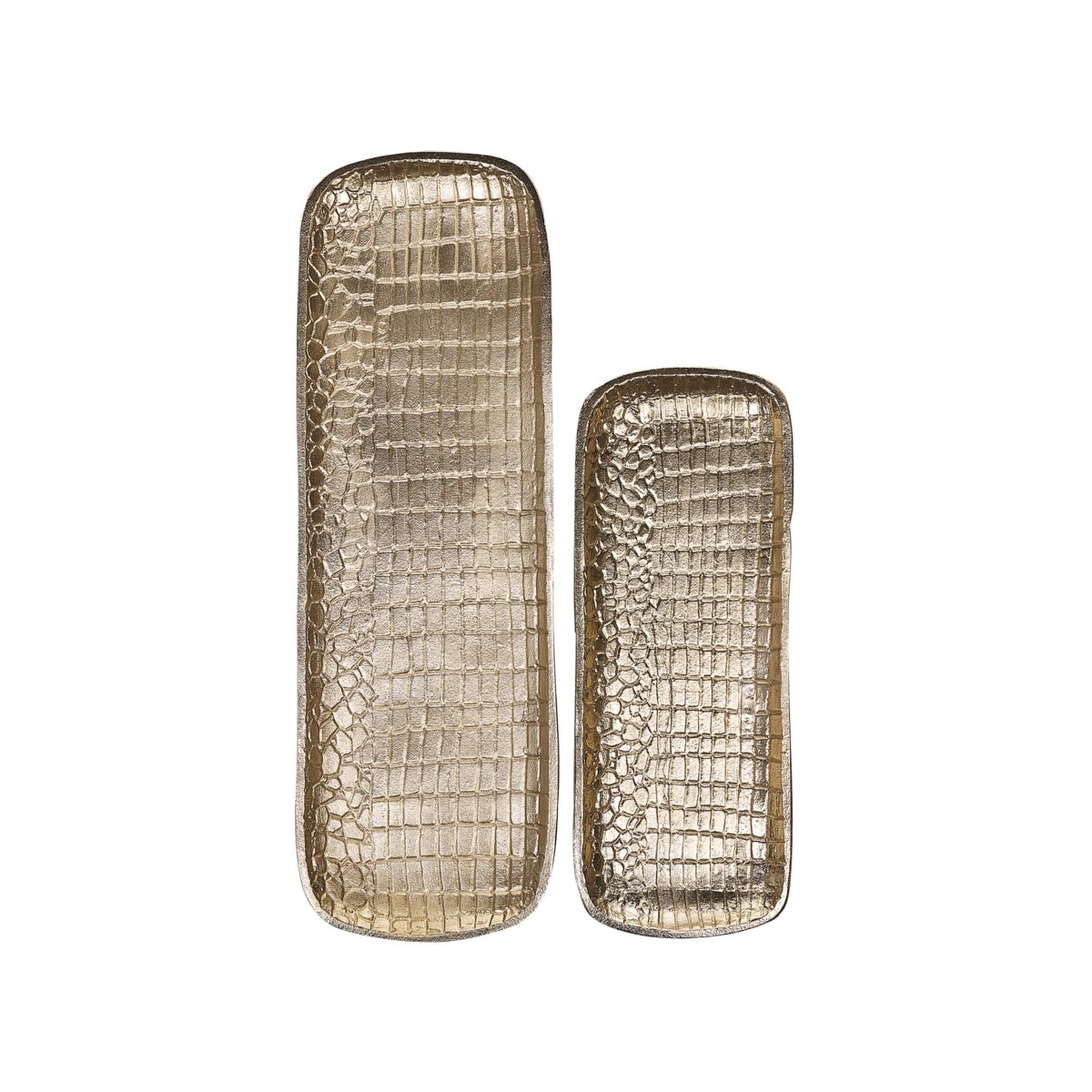 Zestaw 2 pater dekoracyjnych złoty BRANTAS