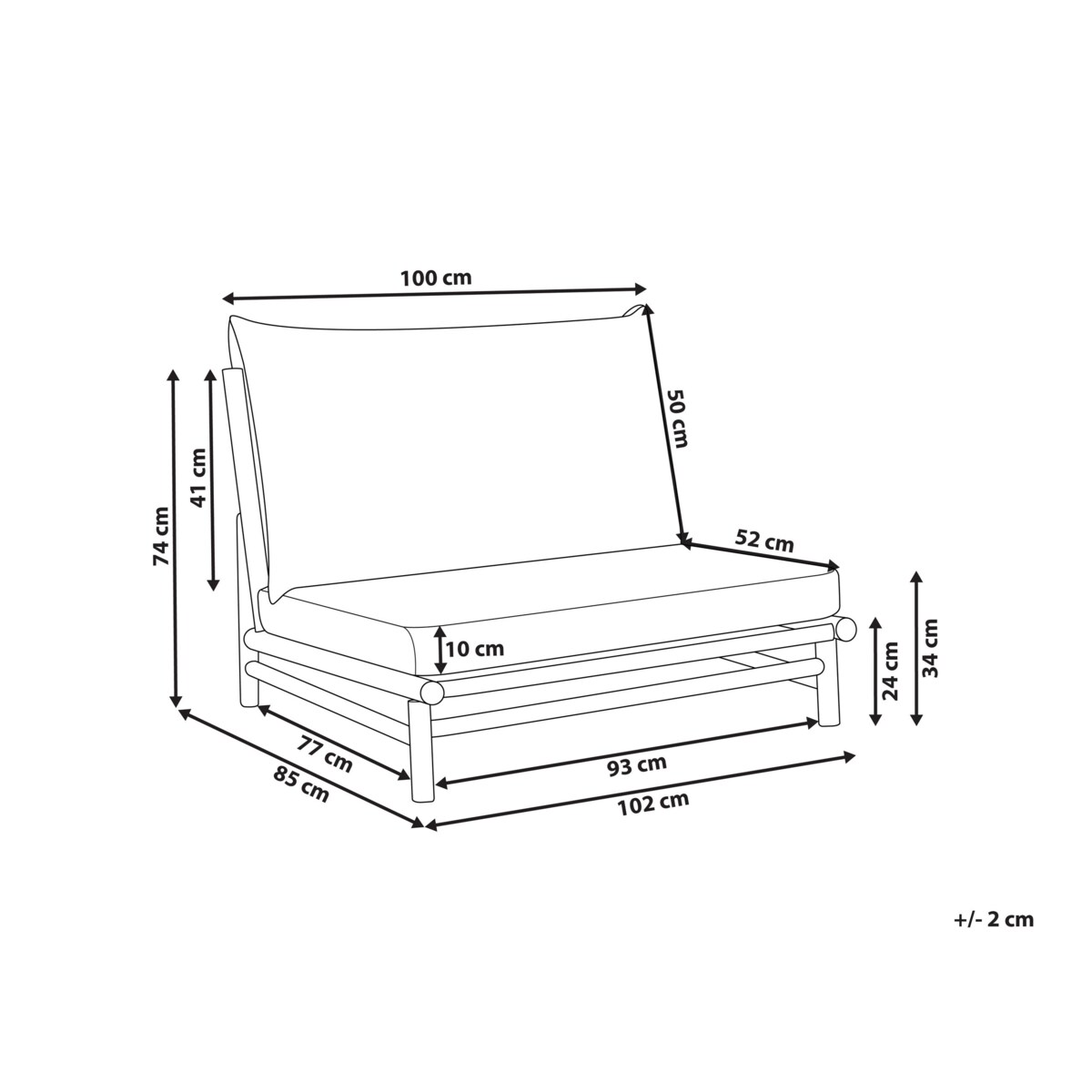Krzesło ogrodowe Drewno Beżowoszary TODI