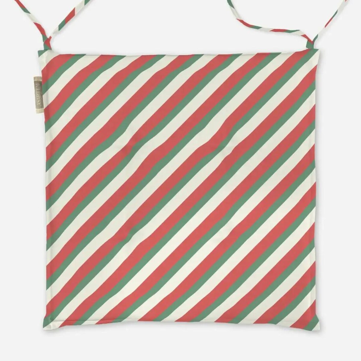 Poduszka świąteczna na krzesło - Kolorowe paski