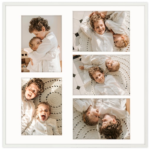 Ramka na zdjęcia 5x 15x21 cm biała galeria na 5 zdjęć multirama collage 50x50 cm FRAMAI