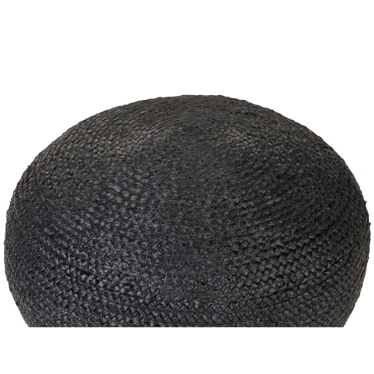 Puf z juty 60 x 30 cm czarny DUKKI