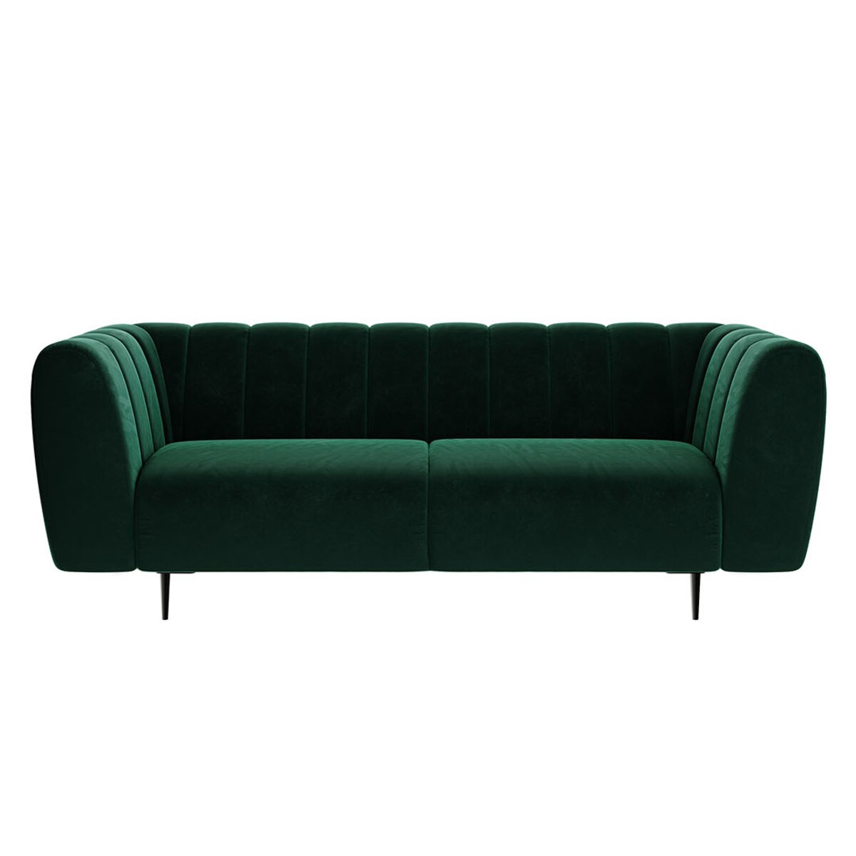 Shel 3-osobowa sofa - ciemnozielona