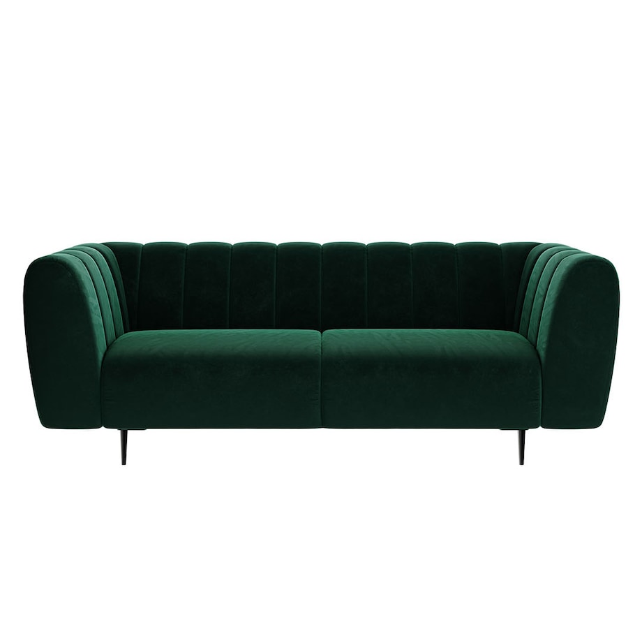 Shel 3-osobowa sofa - ciemnozielona