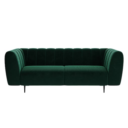 Shel 3-osobowa sofa - ciemnozielona