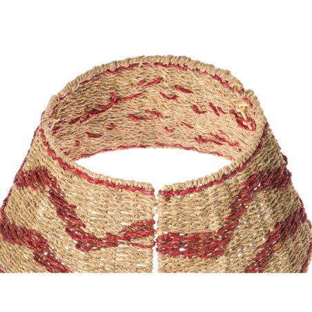 Osłonka pod choinkę HIVER Trawa morska Czerwony 51 cm