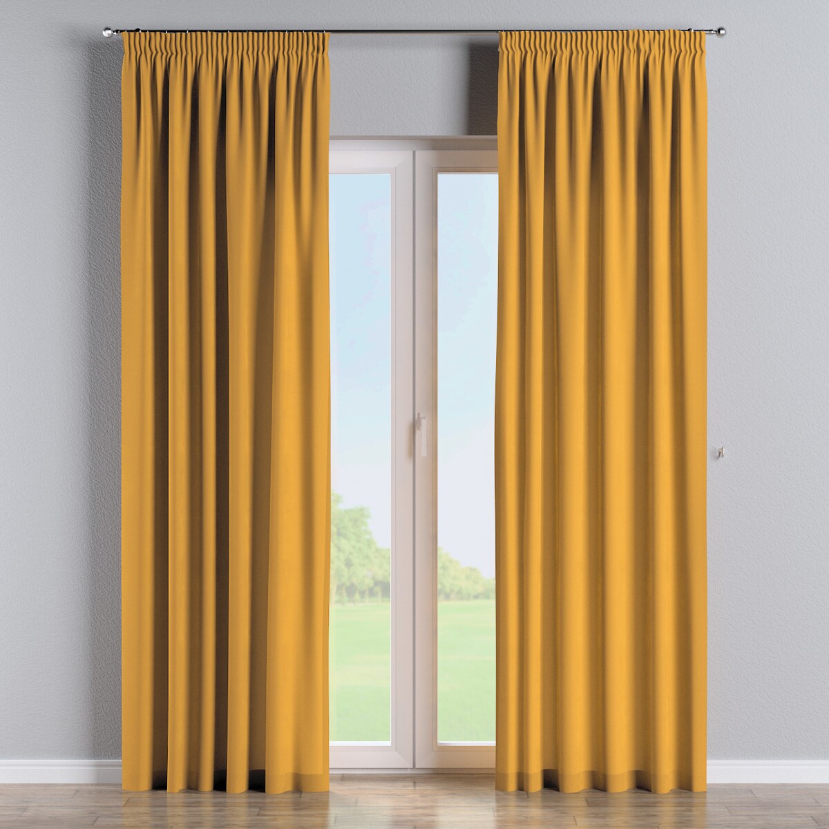 Zasłona na taśmie marszczącej 1 szt. 130x245 miodowy