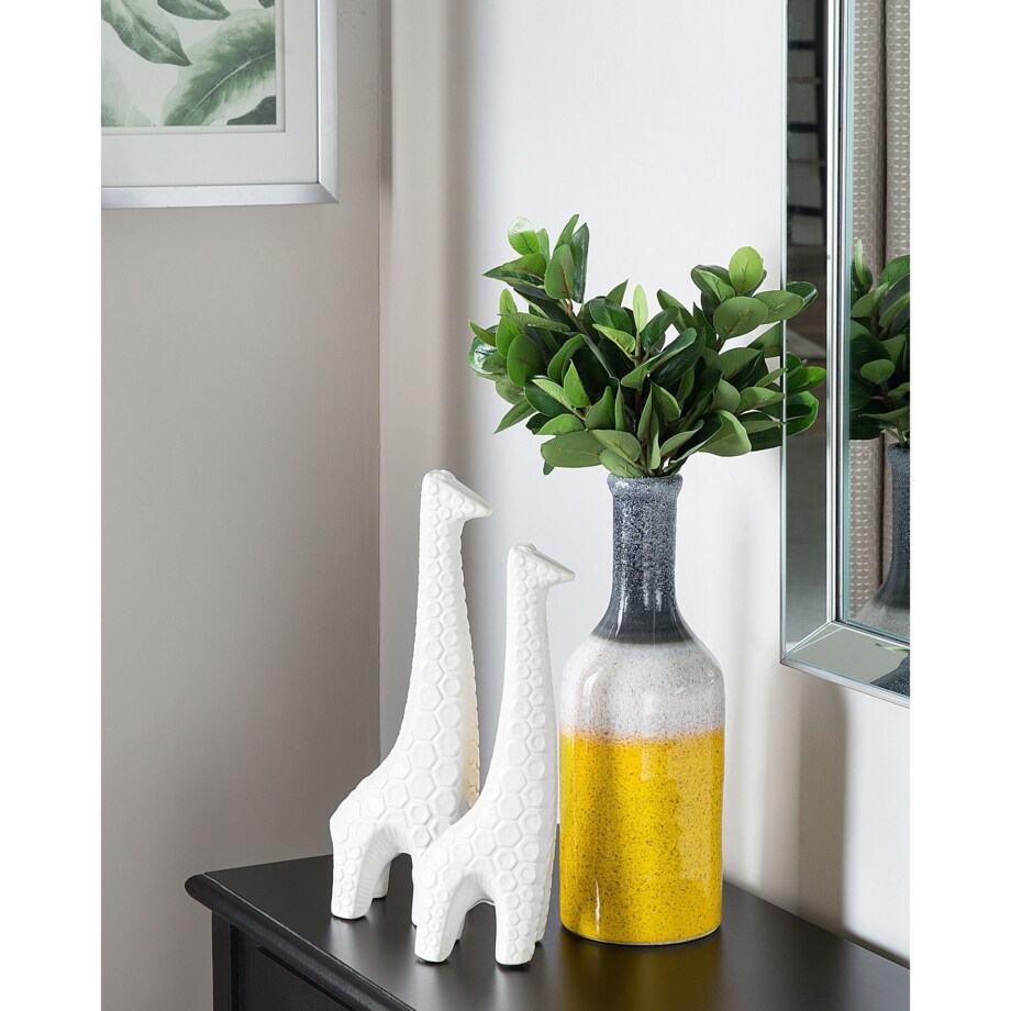 Wazon dekoracyjny LARNACA Kamionka 36 cm Kolorowy