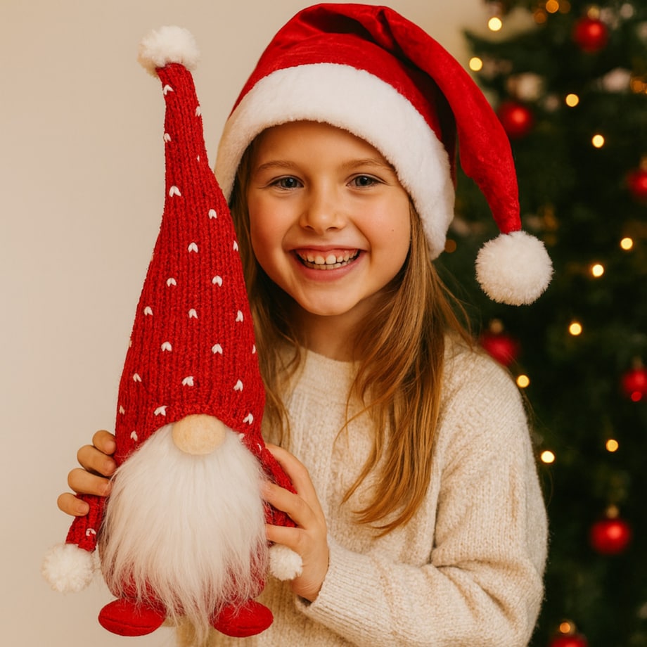 SKRZAT świąteczny KRASNAL gnom Mikołaj na święta DEKORACJA prezent JUMIhome