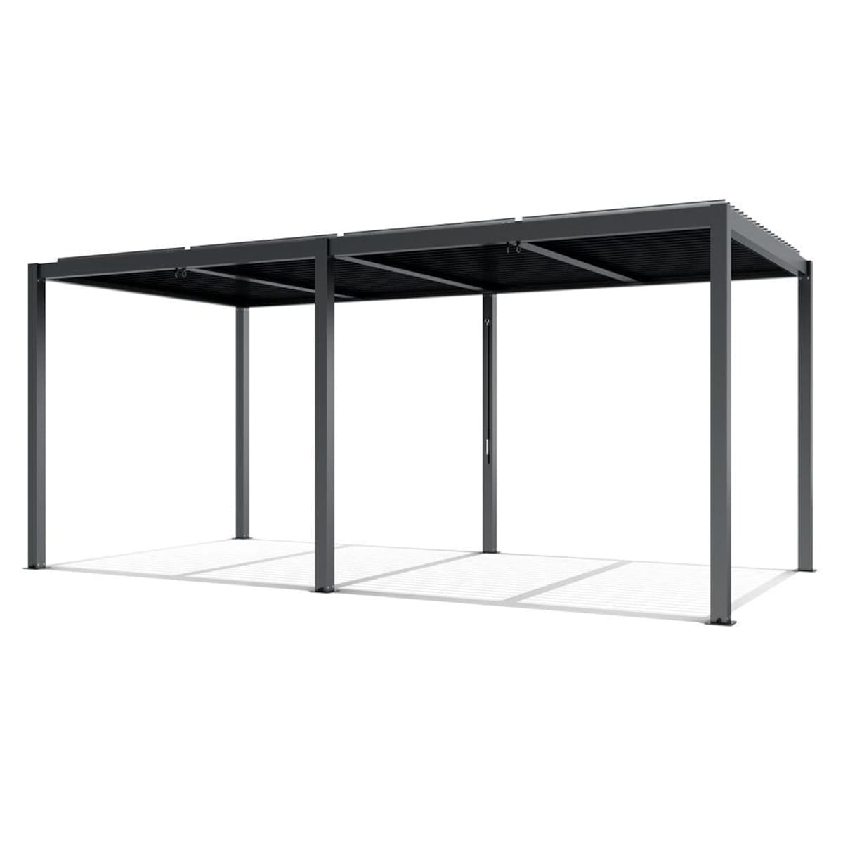 Pergola ogrodowa podwójna Luxe 5.8x4m antracytowa