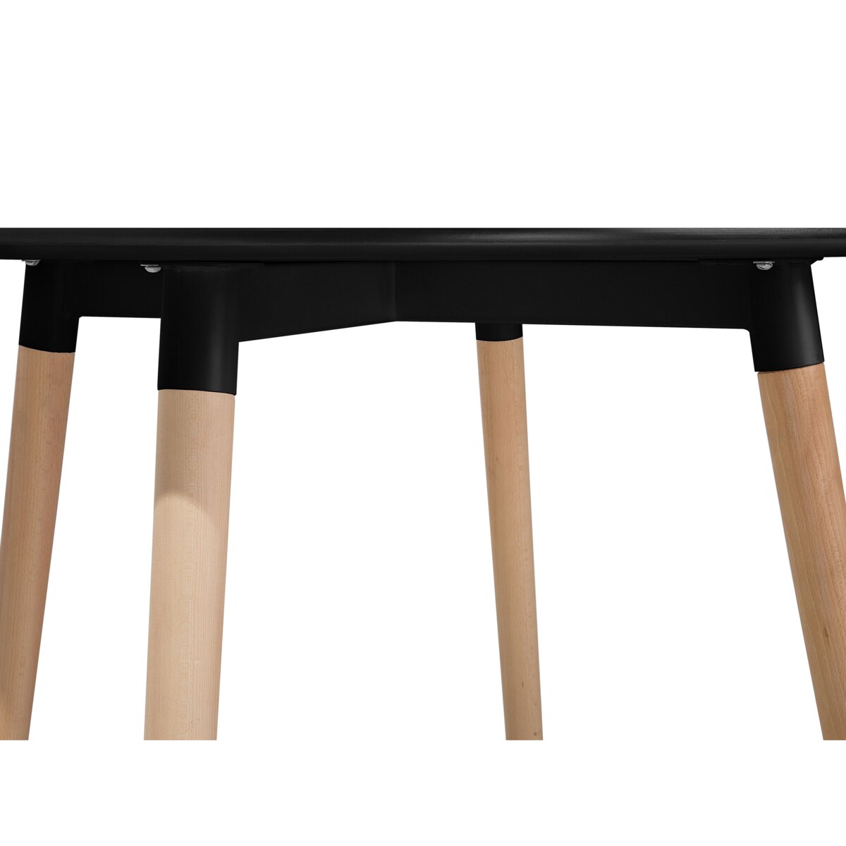 Stół do jadalni okrągły ⌀ 90 cm czarny BOVIO