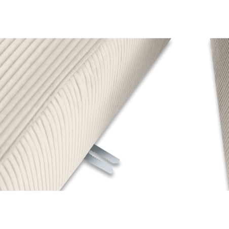 KONSIMO BUFFO Narożnik prawy z niezwykle miękkim i wygodnym siedziskiem, kolor kremowy