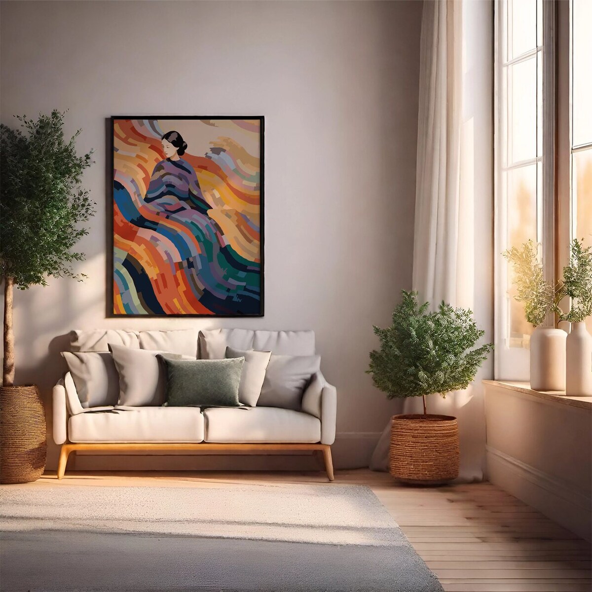 Malowanie po numerach, zestaw DIY – GEJSZA 50x70 cm- Produkt PL