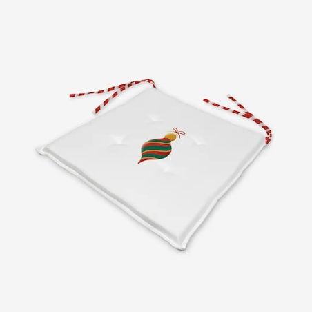 Poduszka świąteczna na krzesło - Minimalistyczna ozdoba