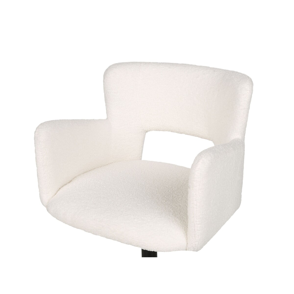 Krzesło biurowe regulowane boucle białe SANILAC