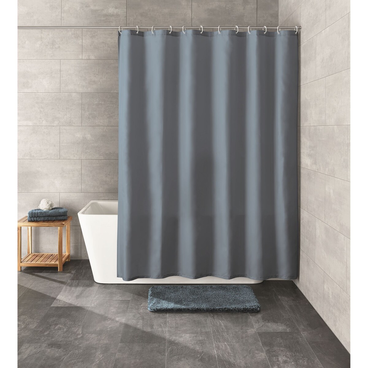 KLEINE WOLKE Rica Ekologiczna Zasłona prysznicowa Eco Care 180x200 cm niebieski