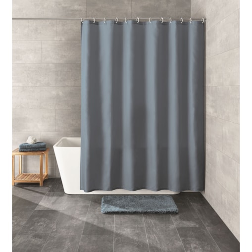 KLEINE WOLKE Rica Ekologiczna Zasłona prysznicowa Eco Care 180x200 cm niebieski