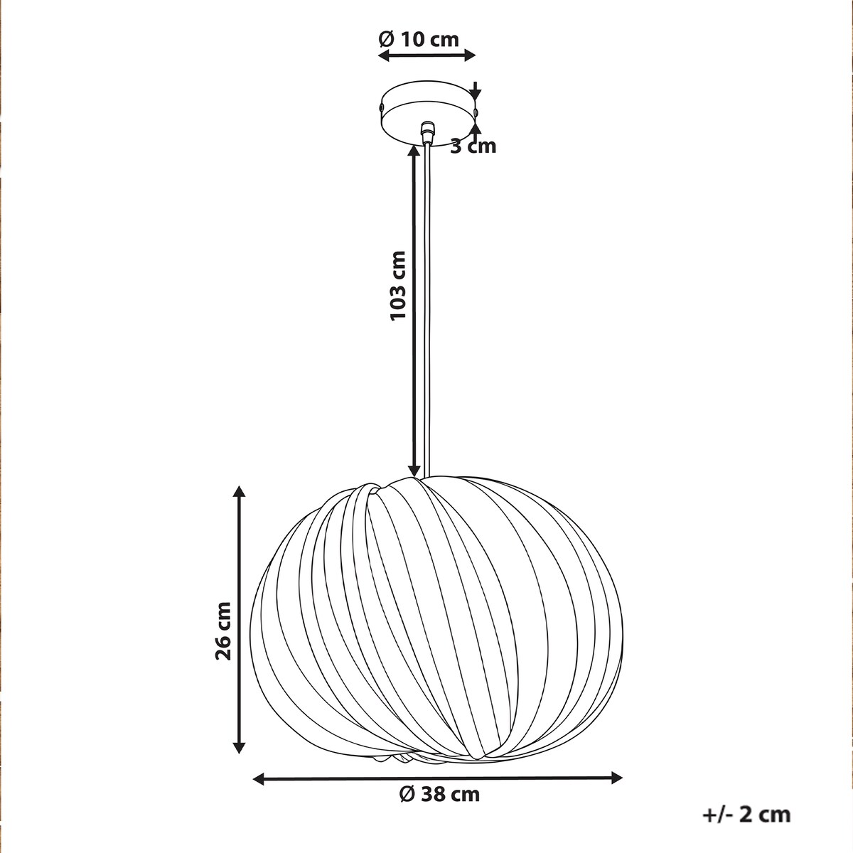 Lampa wisząca MNGENI Bambus Naturalny