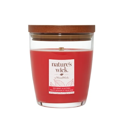 Natures Wick świeca średnia REDBERRY & NUTMEG