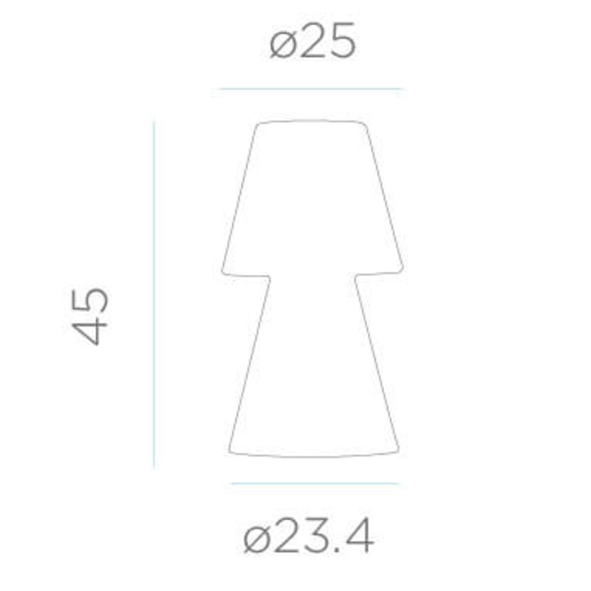 Lampka zewnętrzna stołowa Lola LUMLL045WLNW King Home LED 0,5W 6000K IP54 biała