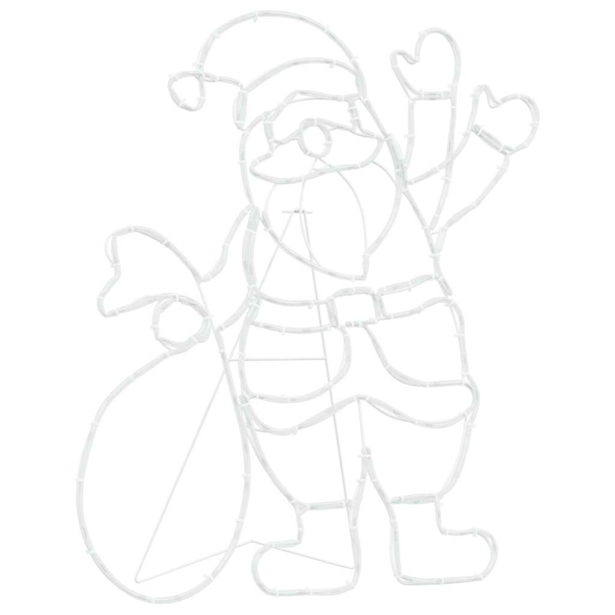 vidaXL Lampa Świętego Mikołaja Wielokolorowe 58.5 x 60 x 1.3 cm Żelazo