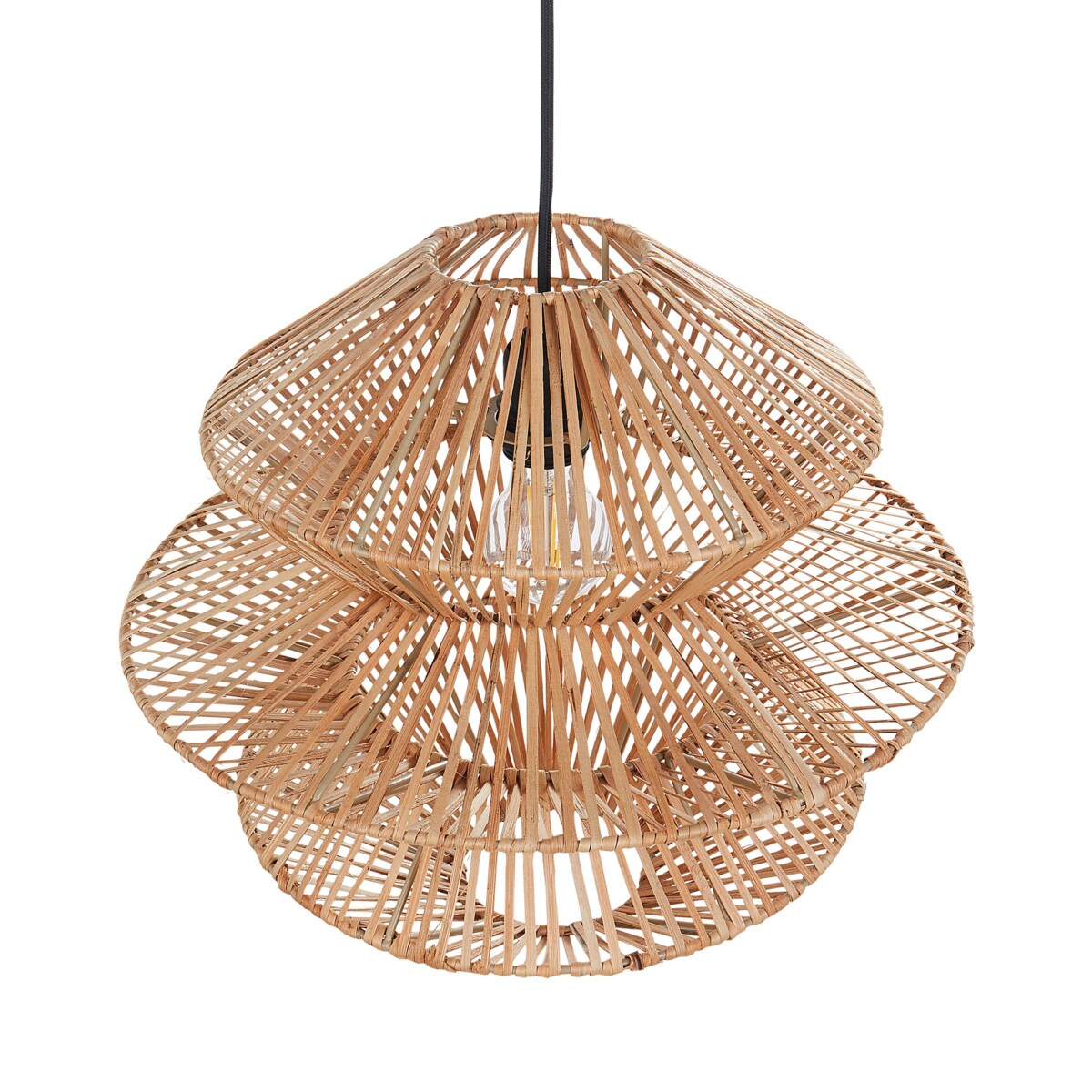 Lampa wisząca rattanowa naturalna ANDUKI