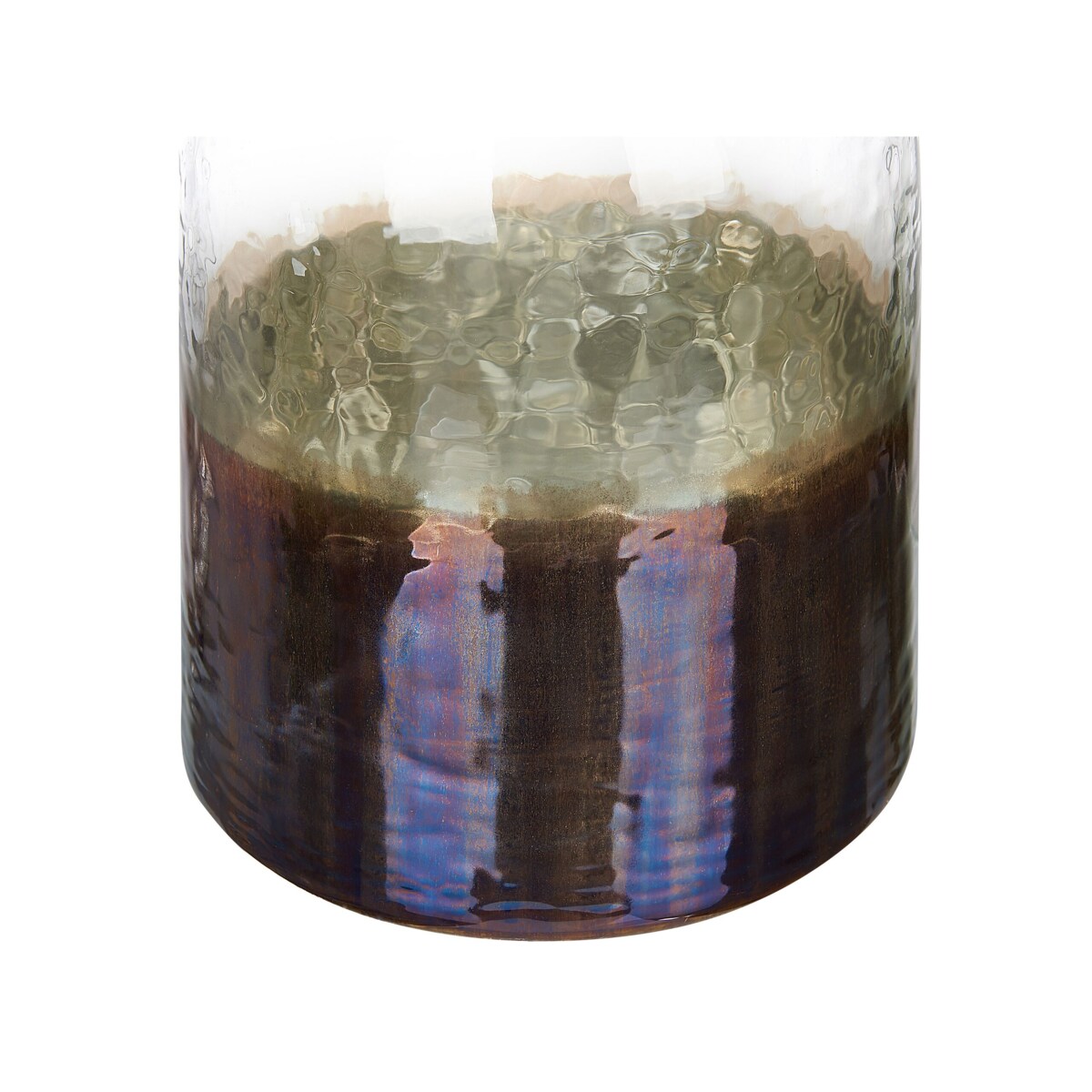 Wazon na kwiaty szklany opalizujący wielokolorowy KULCHA