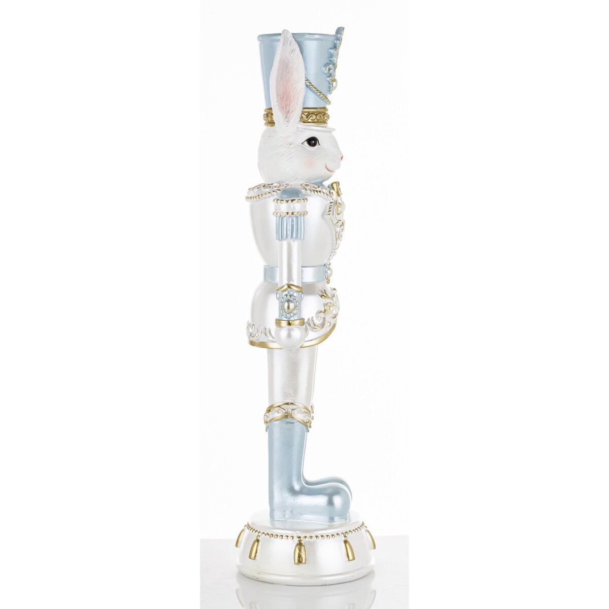 Figurka - Królik w błękitnym mundurze 45,5x12x12 cm SOLDATO-1